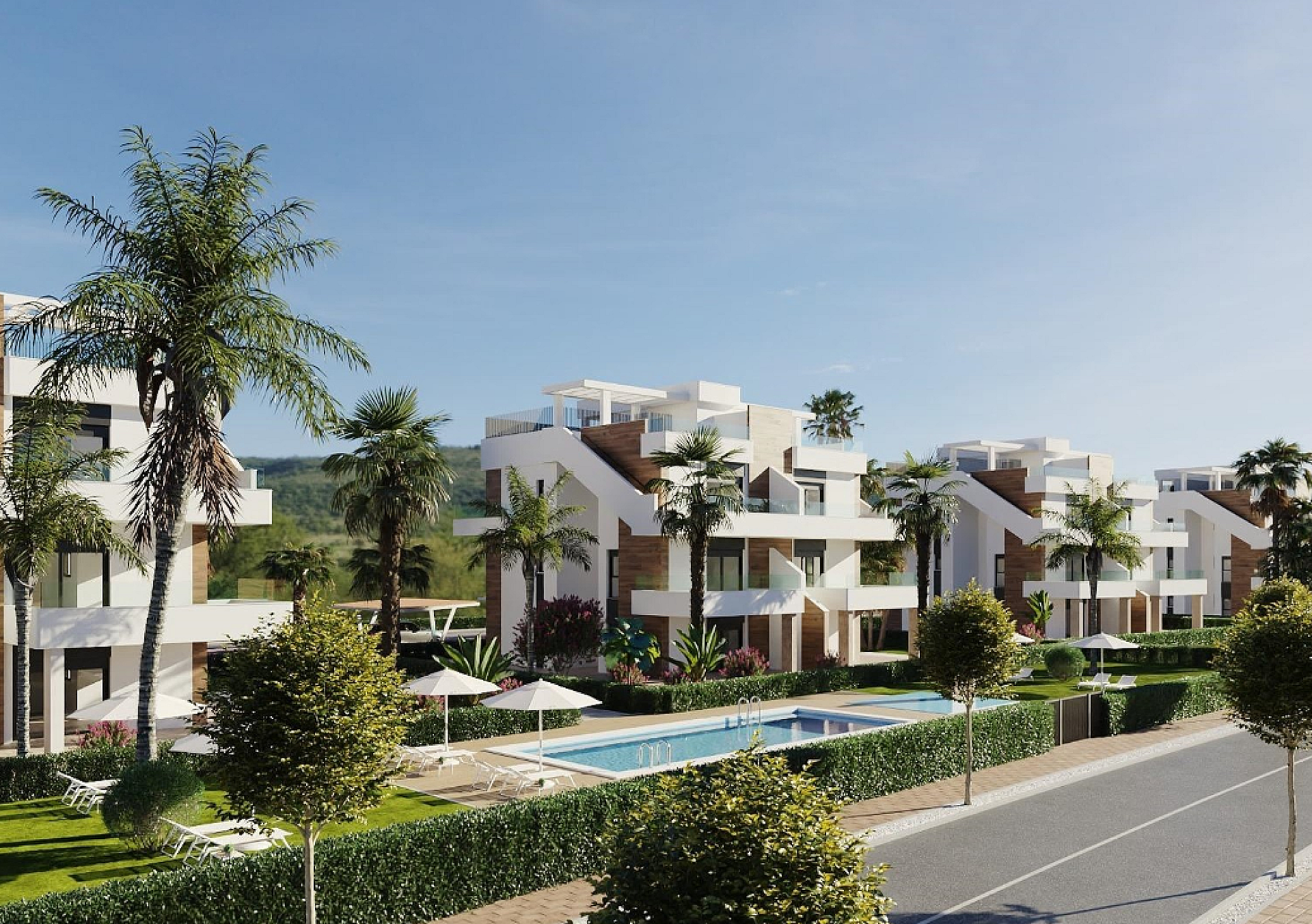 2 bedroom Apartment with garden in Hacienda del Álamo golf in Medvilla Spanje