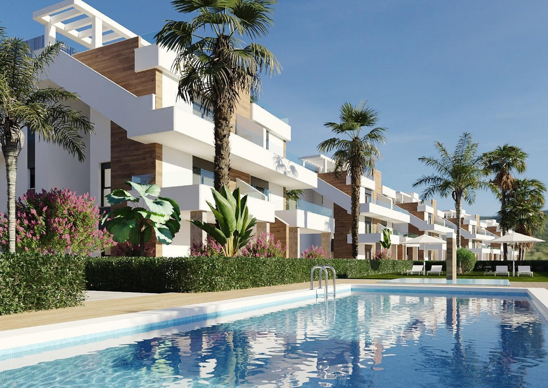 2 bedroom Apartment with terrace in Hacienda del Álamo golf in Medvilla Spanje