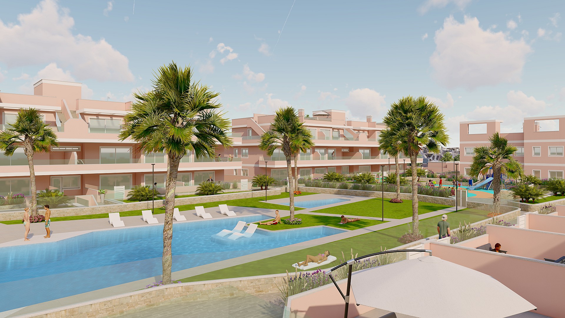 3 bedroom Apartment with garden in Pilar de la Horadada in Medvilla Spanje