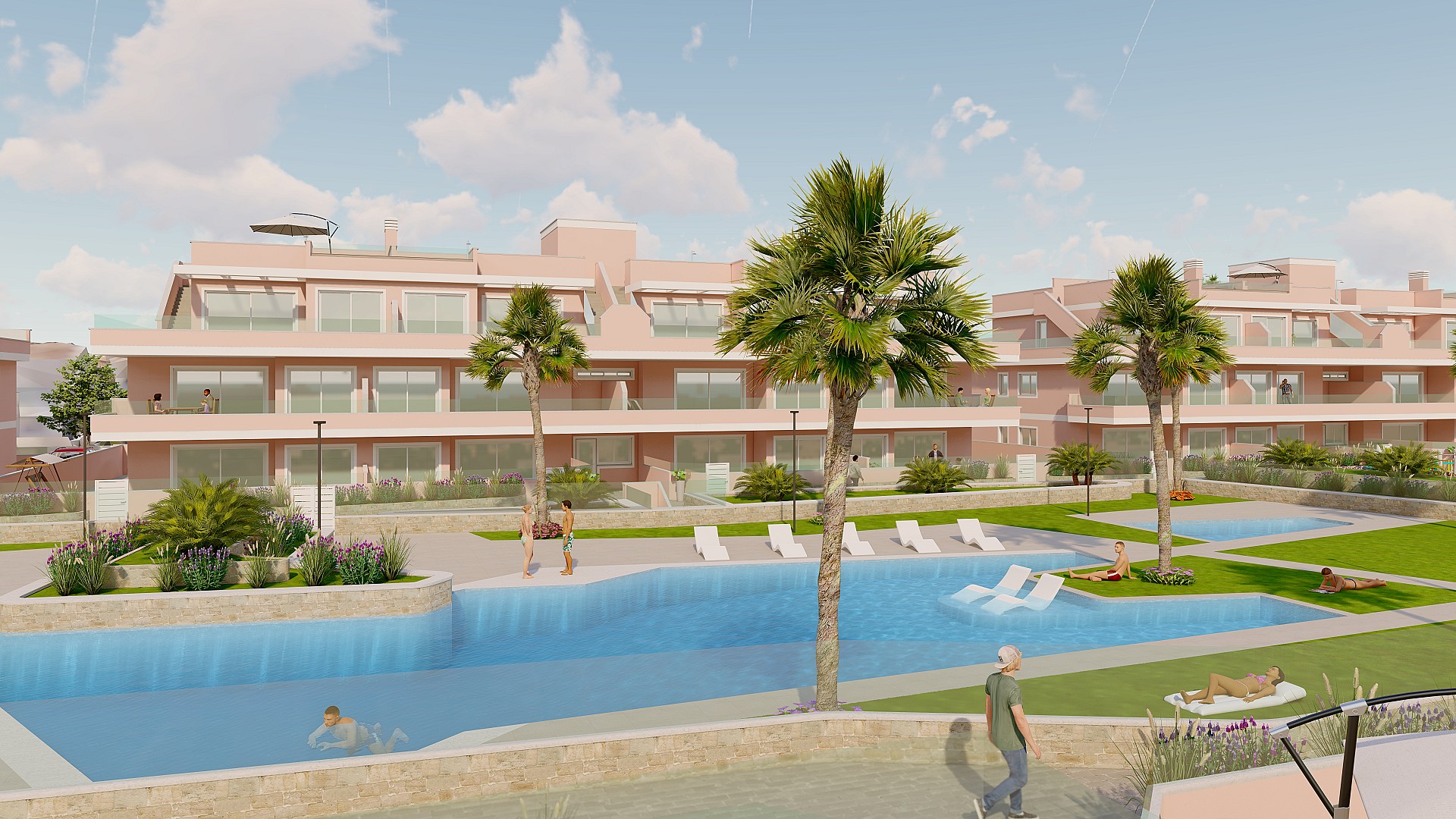 3 bedroom Apartments - solarium in Pilar de la Horadada in Medvilla Spanje