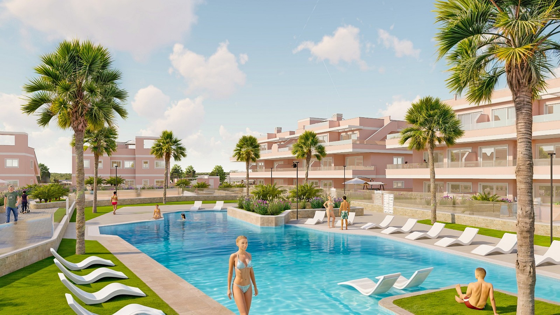 3 bedroom Apartments - solarium in Pilar de la Horadada in Medvilla Spanje