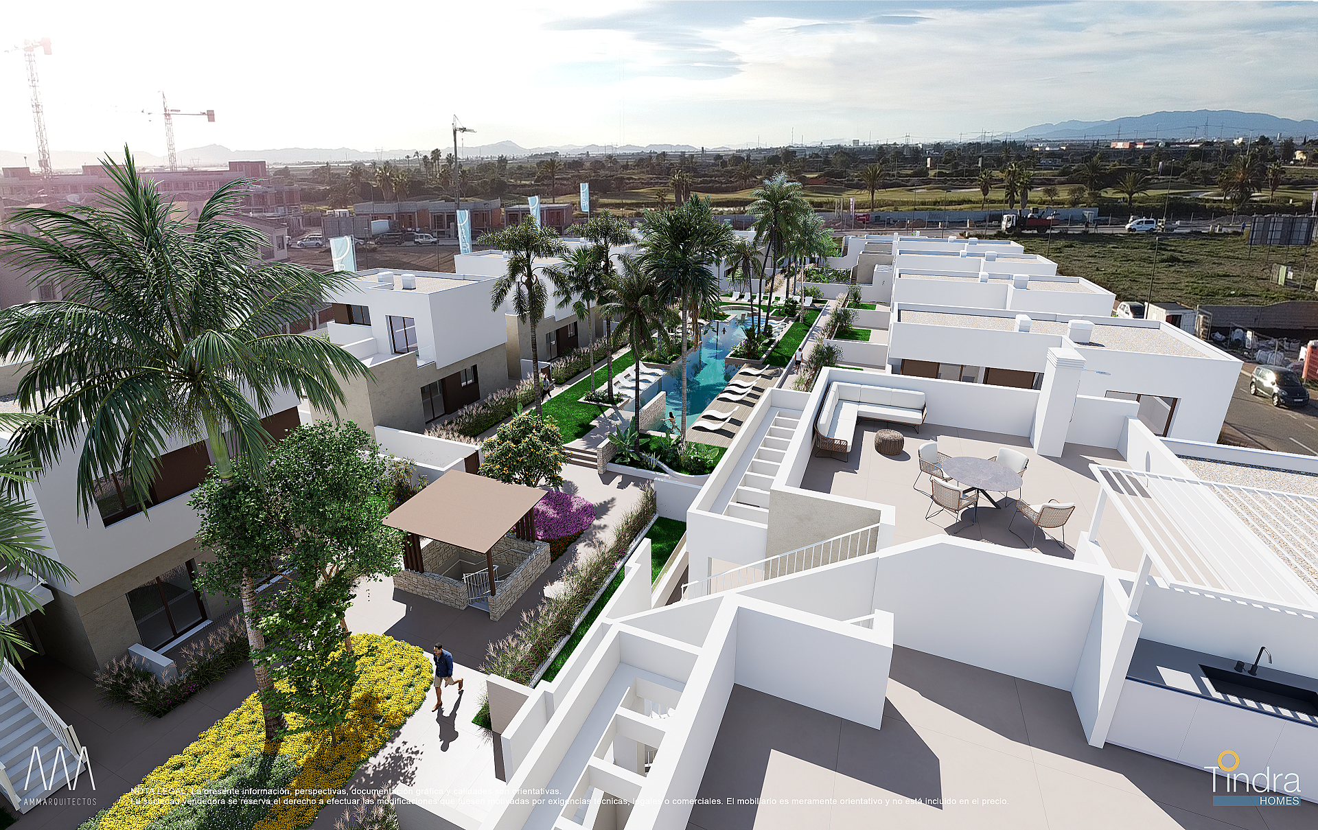 3 bedroom Apartments - solarium in Los Alcazares in Medvilla Spanje