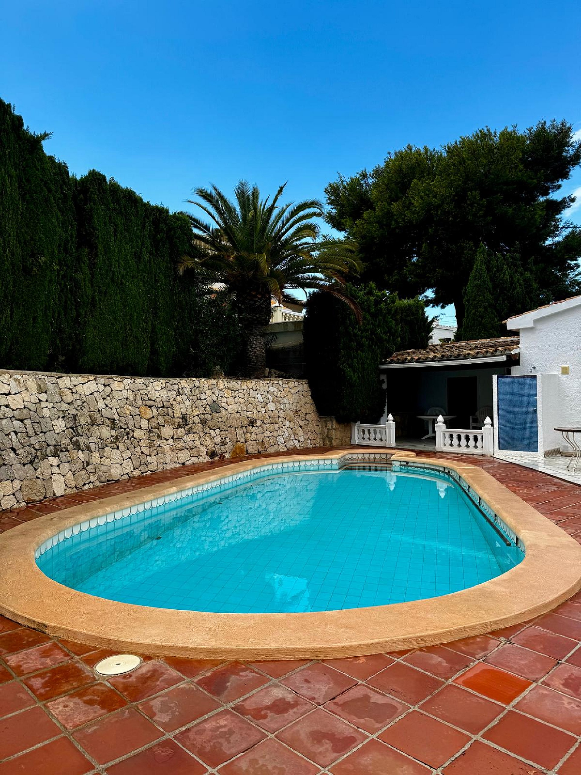 Spanish property with private pool for sale in Moraira in Medvilla Spanje