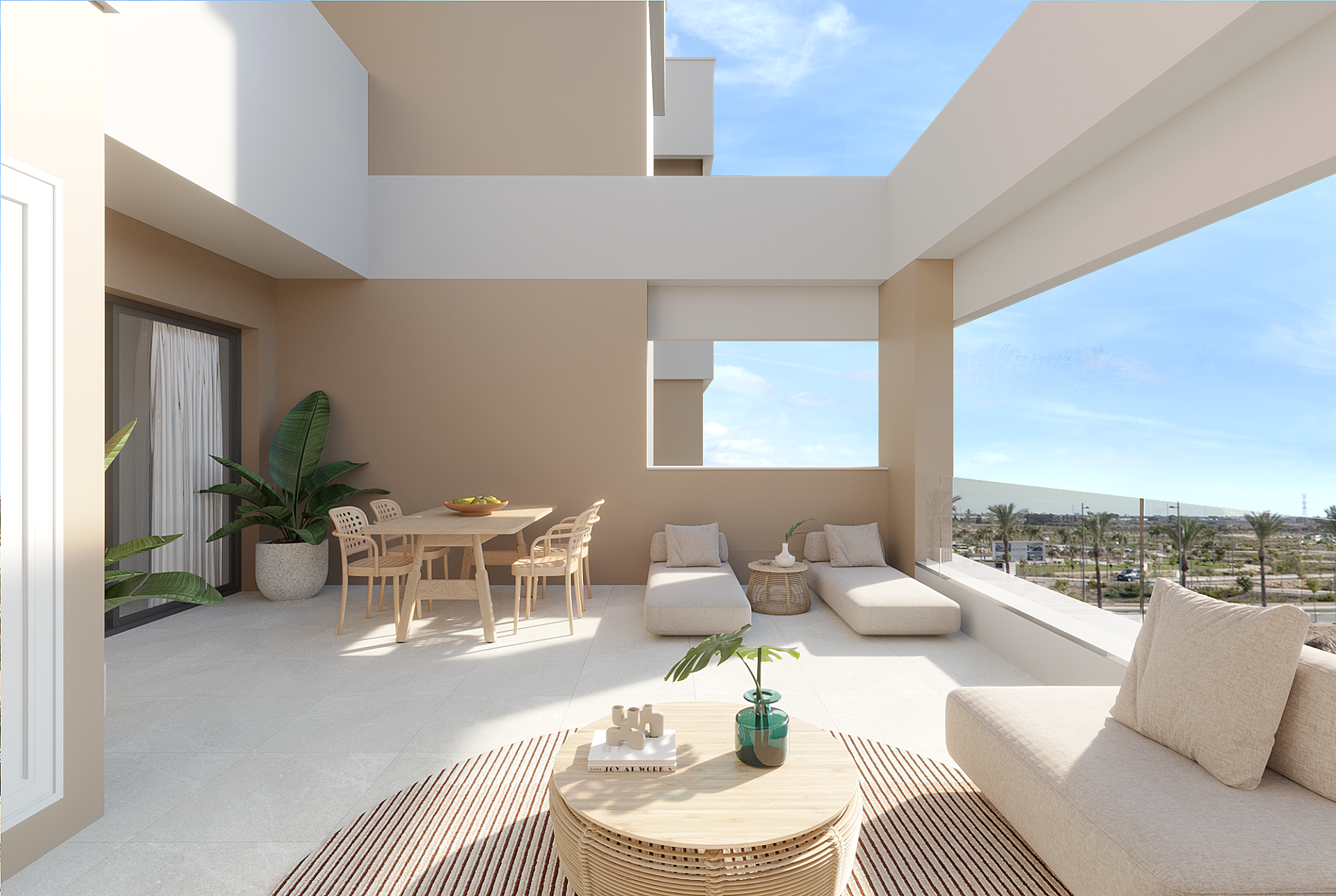 3 bedroom Apartments - solarium in Santa Rosalía Resort in Medvilla Spanje