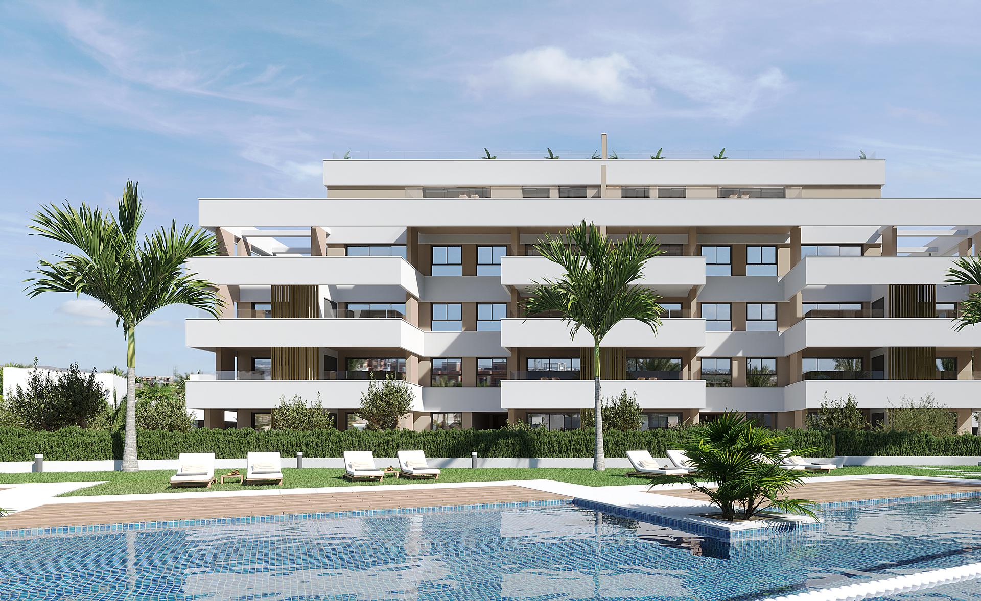 3 bedroom Apartments - solarium in Santa Rosalía Resort in Medvilla Spanje